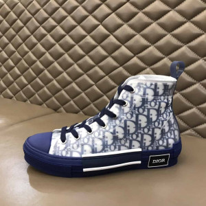 DIOR B23 HIGH-TOP SNEAKER IN BLUE DIOR OBLIQUE - CD29