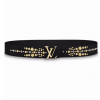 LOUIS VUITTON CALF LEATHER LV ICONIC 35MM BELT - B122