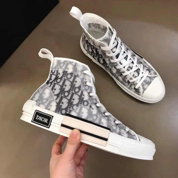 DIOR "B23" HIGH-TOP DIOR OBLIQUE SNEAKER - CD14