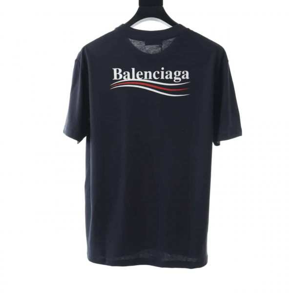 BALENCIAGA CLASSIC NAVY COKE SHORT SLEEVE