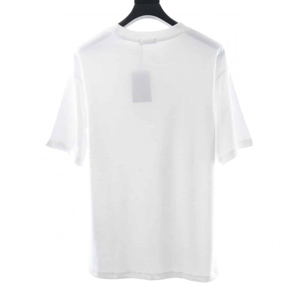 BALENCIAGA WHEAT EAR SHORT SLEEVE WHITE T SHIRT