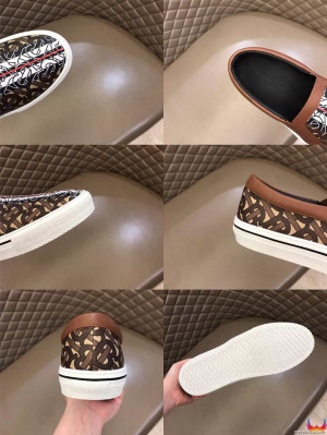 BURBERRY LEATHER VINGATE SNEAKER- BBR81