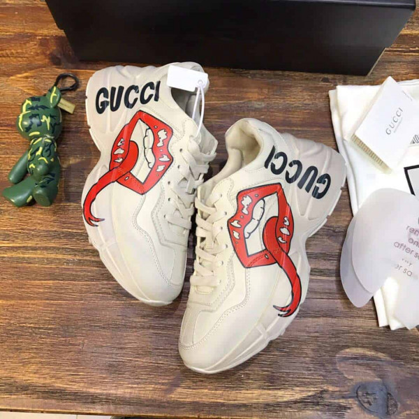 GUCCI RHYTON SNEAKER WITH MOUTH PRINT