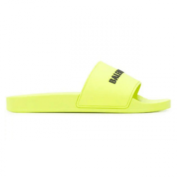 BALENCIAGA RUBBER LOGO POOL SLIDE SANDALS - BBS2