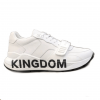 BURBERRY KINGDOM PRINT SNEAKERS IN WHITE - BBR56