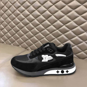 LOUIS VUITTON BLACK INITIALS 'RUN AWAY' SNEAKERS - LV272