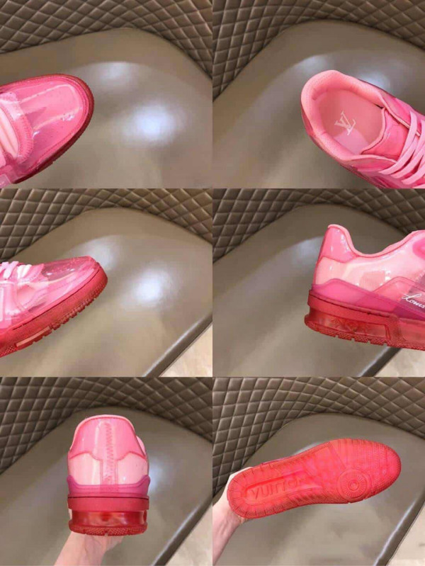 LOUIS VUITTON TRAINER SNEAKER IN ROSE - LV283