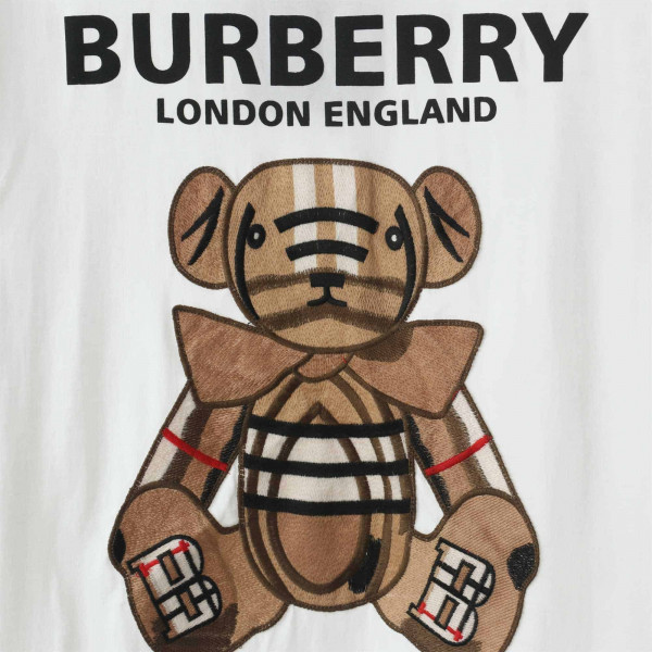 Burberry Teddy Bear Embroidered Logo T-shirt - BBRS13