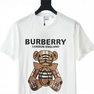 Burberry Teddy Bear Embroidered Logo T-shirt - BBRS13