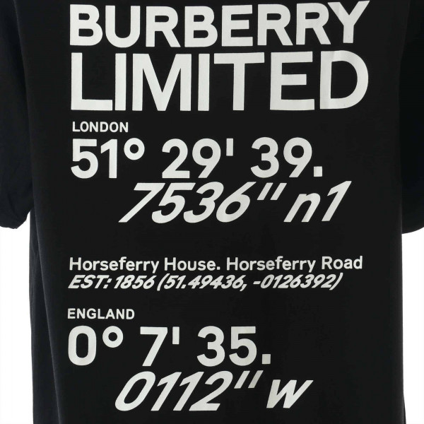 Burberry Black Carrick Coordinate T-Shirt - BBRS10