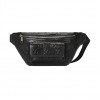 GG EMBOSSED BELT BAG IN BLACK GG EMBOSSED LEATHER