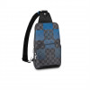 LOUIS VUITTON AVENUE SLING BAG BLUE DAMIER GRAPHITE GIANT CANVAS N40404