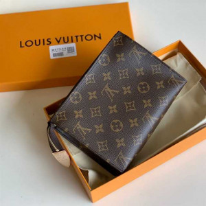 LOUIS VUITTON TOILETRY POUCH 19 MONOGRAM CANVAS IN BROWN M47544