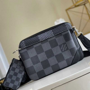 LOUIS VUITTON TRIO MESSENGER DAMIER GRAPHITE CANVAS N50017