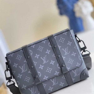 M45727 LOUIS VUITTON TRUNK MESSENGER MONOGRAM ECLIPSE COATED CANVAS