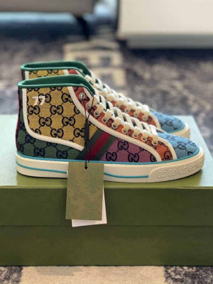 Men's Gucci Tennis 1977 GG Multicolor high-top - Gcc056