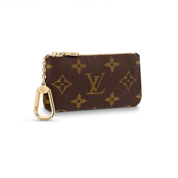 M62650 Louis Vuitton Key Pouch Monogram Coated Canvas In Brown - WWE057