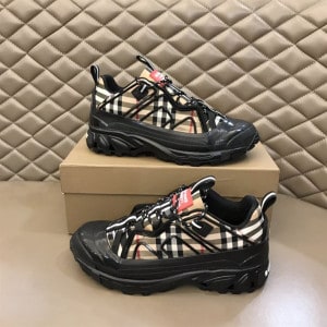 BURBERRY VINTAGE CHECK COTTON AUTHUR SNEAKERS - BBR024