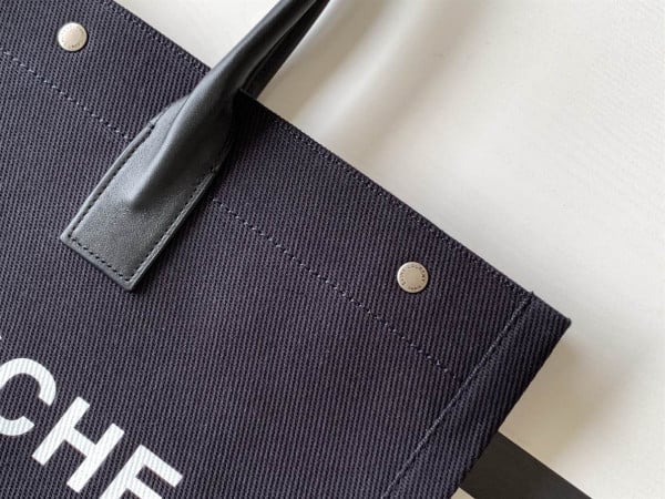 RIVE GAUCHE TOTE BAG IN LINEN AND LEATHER - WBY17