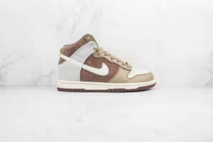 OFF WHITE X NIKE DUNK HIGH LIGHT CHOCOLATE - NK65