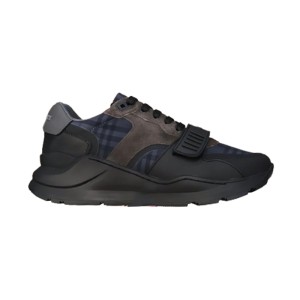 BURBERRY GREY VINTAGE CHECK SNEAKERS - BBR097