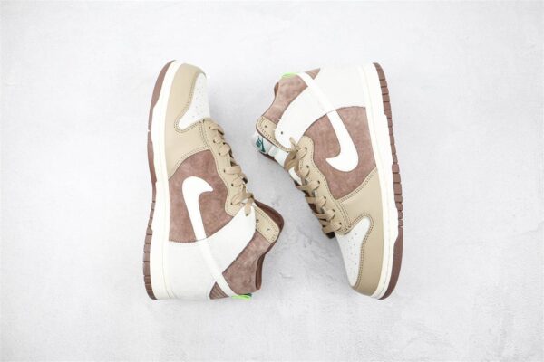 OFF WHITE X NIKE DUNK HIGH LIGHT CHOCOLATE - NK65