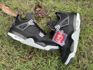 Air Jordan 4 Black Canvas - AJH063