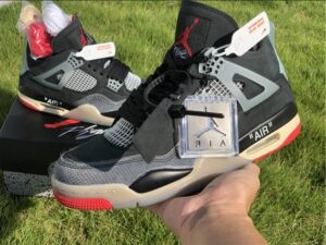 Off-White x Air Jordan 4 Bred - AJH117