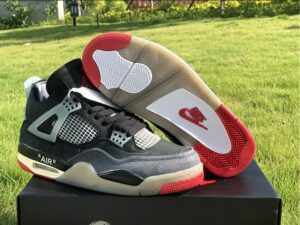 Off-White x Air Jordan 4 Bred - AJH117