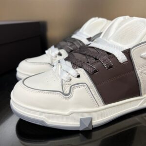 OPEN SKATE CALFSKIN AND FABRIC SNEAKER - VLS020