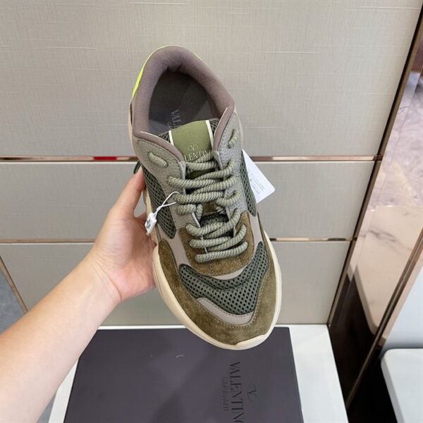 VALENTINO GARAVANI BUBBLEBACK MESH AND SUEDE SNEAKER - VLS034