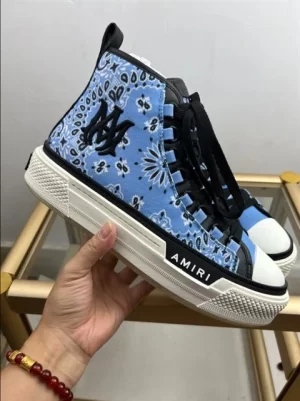 AMIRI BANDANA M.A.COURT HIGH-TOP SNEAKERS - AM022