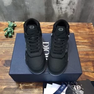 B27 HIGH-TOP SNEAKER BLACK DIOR OBLIQUE GALAXY LEATHER WITH SMOOTH CALFSKIN AND SUEDE - CD121