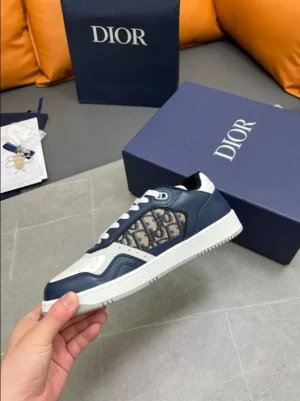 B27 LOW-TOP SNEAKER BLUE, CREAM AND DIOR GRAY - CDO93