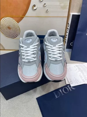 B30 LOW-TOP SNEAKER GRAY MESH AND LIGHT PINK AND GRAY TECHNICAL FABRIC - CD110