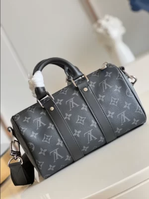 LOUIS VUITTON KEEPALL BANDOULIÈRE 25 MONOGRAM ECLIPSE CANVAS - WLM563