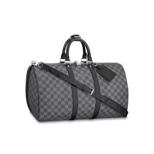 LOUIS VUITTON KEEPALL BANDOULIÈRE 45 DAMIER GRAPHITE CANVAS - WLM546