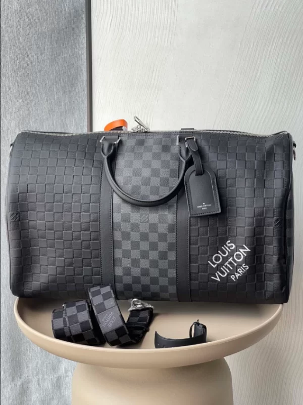 LOUIS VUITTON KEEPALL BANDOULIÈRE 50 BAG DAMIER INFINI LEATHER - WLM539