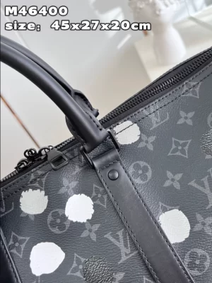 LV X YK BANDOULIÈRE KEEPALL 45 MONOGRAM ECLIPSE CANVAS - WLM548