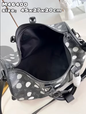 LV X YK BANDOULIÈRE KEEPALL 45 MONOGRAM ECLIPSE CANVAS - WLM548