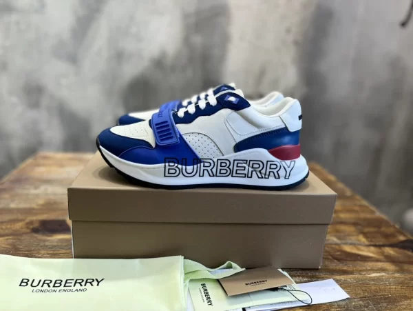 BURBERRY LEATHER AND SUEDE SNEAKERS - BBR131