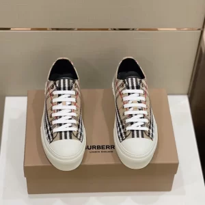 BURBERRY VINTAGE CHECK COTTON SNEAKERS - BBR121