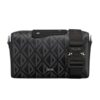 DIOR LINGOT 22 BAG BLACK CD DIAMOND CANVAS - DR014