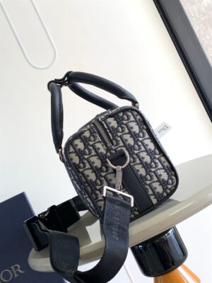 DIOR LINGOT 26 BAG BEGIN AND BLACK DIOR OBLIQUE JACQUARD - DR015