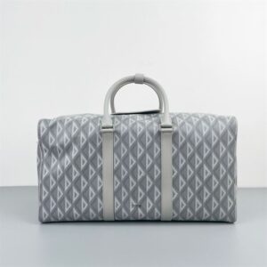 DIOR LINGOT 50 BAG GRAY CD DIAMOND CANVAS - DR010