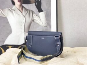 DIOR X KAWS POUCH SADDLE NAVY BLUE - DR029