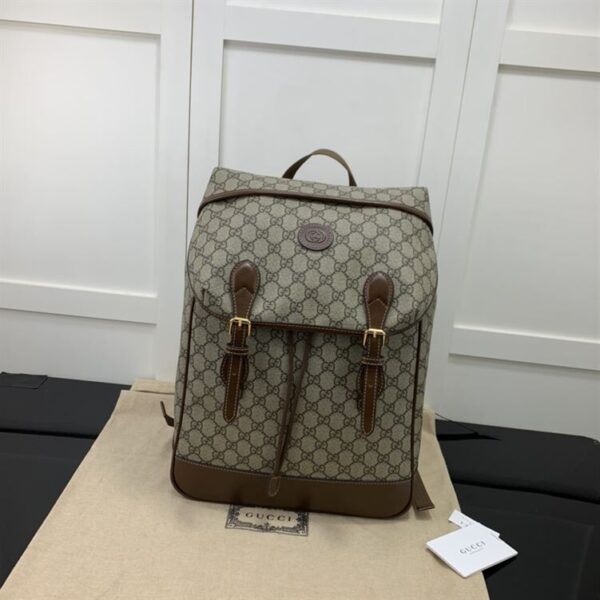 GUCCI MEDIUM BACKPACK WITH INTERLOCKING G - GC52