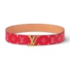 LOUIS VUITTON LV INITIALES 40MM REVERSIBLE BELT RED - B0117