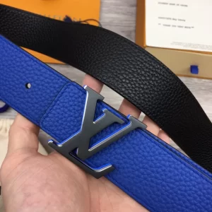 LOUIS VUITTON OPTIC 40MM REVERSIBLE BELT BLUEBLACK - B0136