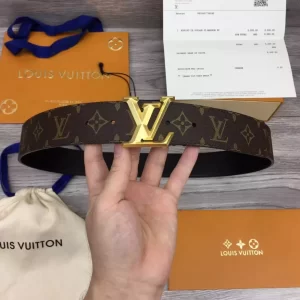 LOUIS VUITTON PYRAMIDE 40MM BELT IN BROWN - B126